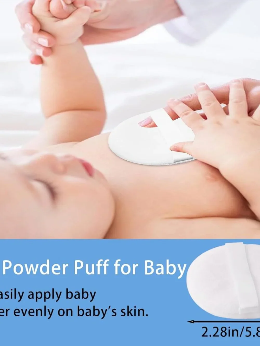 Body Powder Puff and Container, 3.15